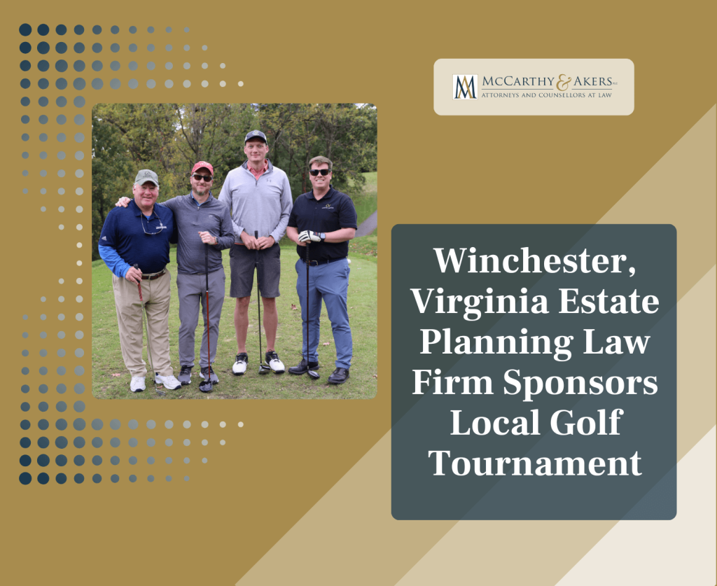 Winchester, Virginia Estate Planning Law Firm Sponsors Local Golf Tournament